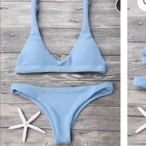 Zaful light blue bikini